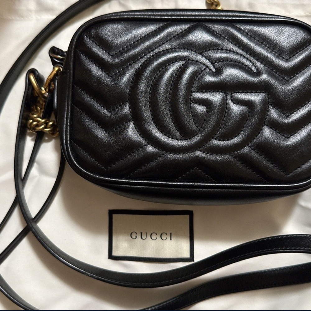 Gucci- GG Marmont Mini Handbag - Picture 3 of 4